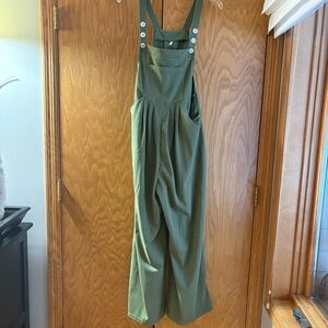 HALARA Forest Green Women's Jumpsuit one piece wide leg Size M/L